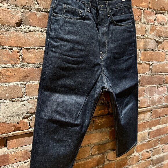 Rick Owens DRKSHDW Collapse Cut Raw Cone Mills Denim - Picture 3 of 7